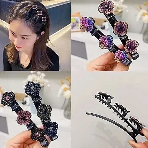 Hsa 4 Cintas For El Pelo De Tela Satinada Con Diamantes Sp