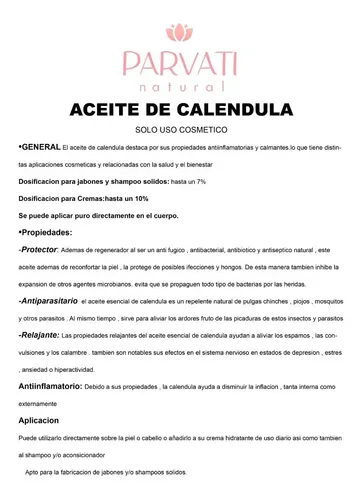 Aceite Calendula 60ml