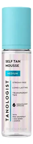 Agua autobronceadora Tanologist Express Medium 200 ml rostro y cuerpo sin sol.