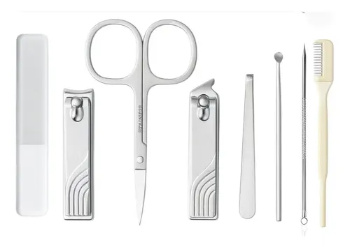 Set De Manicuria Cherimoya 8 Piezas Viajero Acero Inoxidable