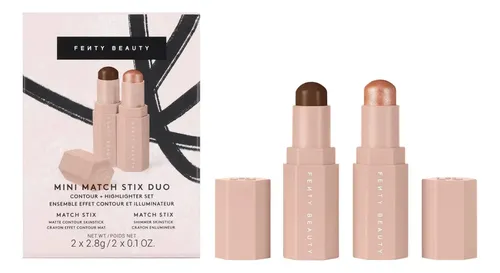 Fenty Beauty Mini Match Stix Duo, Set Contorno Y Resaltador Tono Del Maquillaje Medium