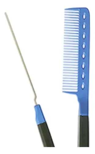 Peine Alisador De Cabello, Plegable, Liso, Para Color Azul O