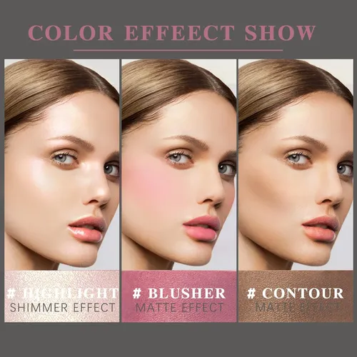 Set Iluminador En Barra Newbang Cream Blush Contour