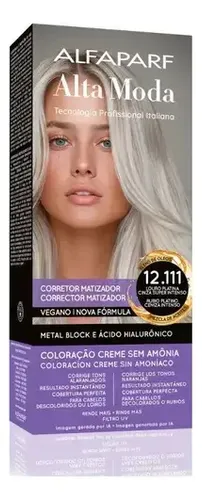 Alfaparf Alta Moda Corrector Matizador 12.111 Tintura Kit