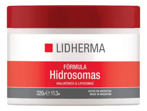Crema Hidratante Facial Lidherma Hidrosomas Ácido Hialurónico Piel Grasa 320ml