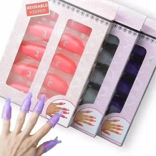 Kit Removedor Uv Esmaltes Semipermanentes Broches Wipes Gel