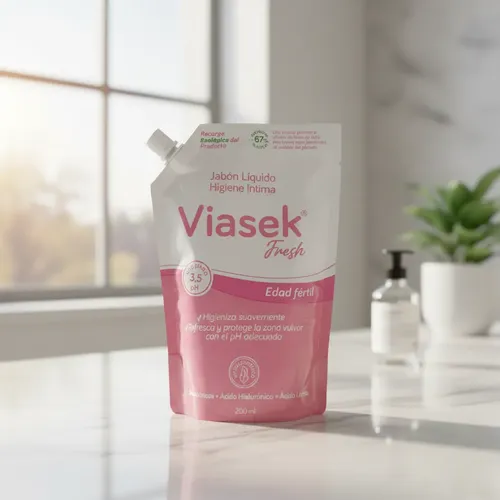 Viasek Fresh Jabon Liquido Intimo Ph 3.5 Refill 200ml