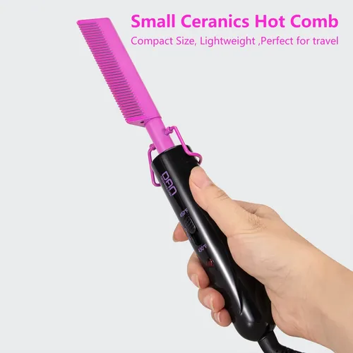 Plancha Eléctrica Mini Peine Caliente Dan Technology Cerámic
