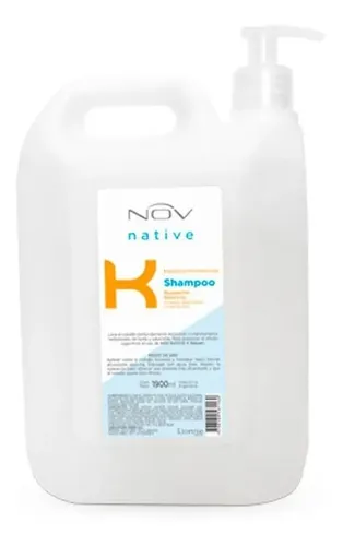 Shampoo Nov Native Keratina Hidrolizada Reparacion X 1900 Ml