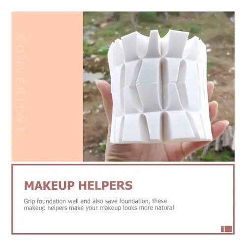 2 Bolsas Esponjas De Maquillaje Trapezoidales Y En Cuña