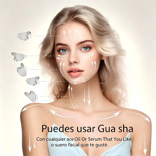 3 Piezas Gua Sha De Acero Inoxidable – Masajeador Guasha
