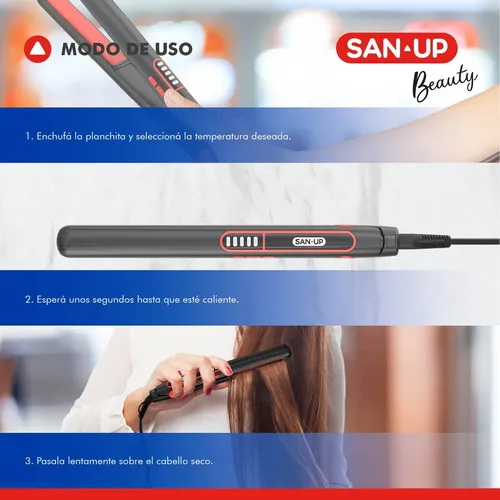 Planchita De Pelo San Up Heatsway Beauty Su-pld107n