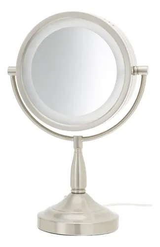 Espejo De Maquillaje Jerdon Iluminado Para Mesa Con Aumento