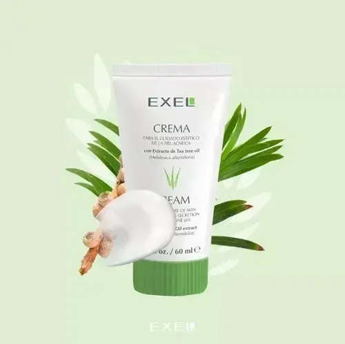 Crema Para Pieles Acneicas Exel Con Extracto Tea Tree Oil