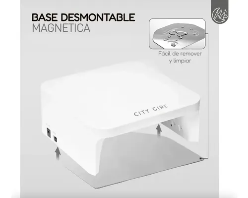 Cabina UV LED City Girl H10 Profesional Inalámbrica para Uñas de 72W