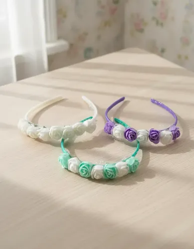 Vincha Nena Flores Color Infantil Accesorios Pelo Pack X 6