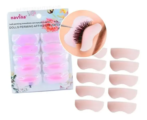 Kit para Permanente de Pestañas con Parches de Silicona y Material de Seda