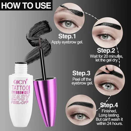 Gel Peel-off Para Cejas Negro