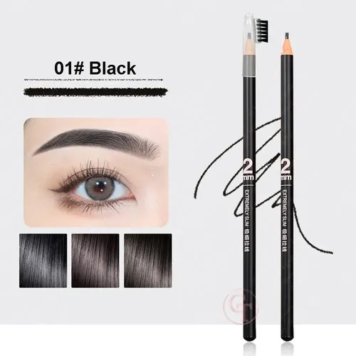 Lápiz Ultrafino 2 Mm Para Cejas Bojin Negro