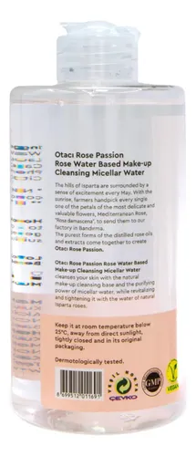 Desmaquillante 3 En 1 De Agua Micelar Rose Passion De Otaci