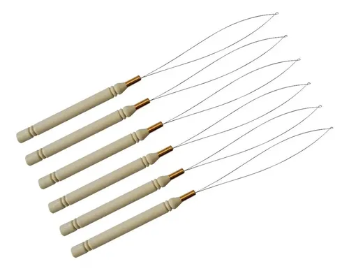 Aguja Lazo Enhebrador Microring Para Extensiones De Cabello
