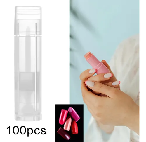 100 Piezas De Tubos De Brillo De Labios Mini Tubos De Claro
