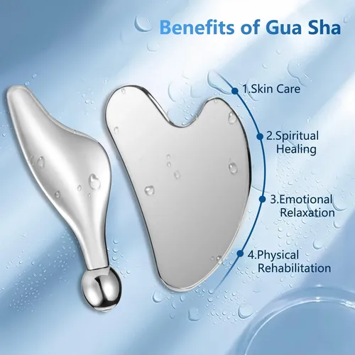 Herramientas Faciales Gua Sha Beautyfactor De Acero Inoxidab
