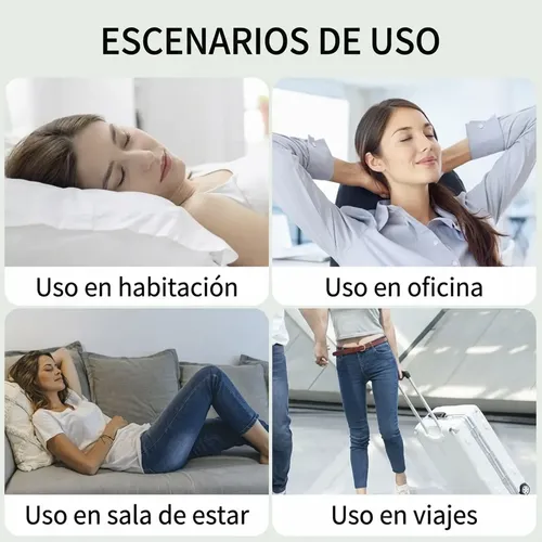 Máscara Ojos Jade Natural Terapia Frío Calor Facial Piel
