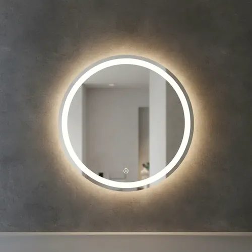 Espejo Circular Led 60cm Espejo Cálido Romántico Marco Diseño 3