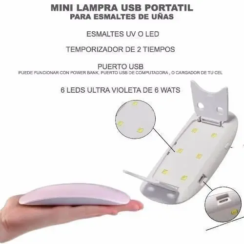 Cabina Uv Led Mini Uñas Gelificadas Marca Sun Mini