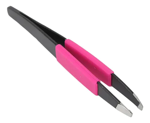 Pinza De Cejas Negra De Acero Inoxidable Portátil Profesiona