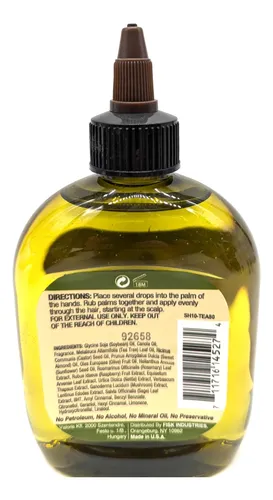 Aceite Capilar Difeel Tea Tree Natural 210 Ml Para Cuero Cab