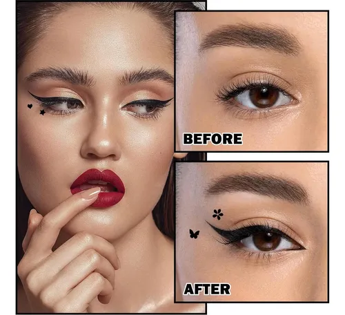Set Delineador De Ojos Con Estampado 5 Formas Xingxyuel
