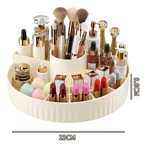 De Organizador Giratorio De Maquillaje Con Compartimentos De