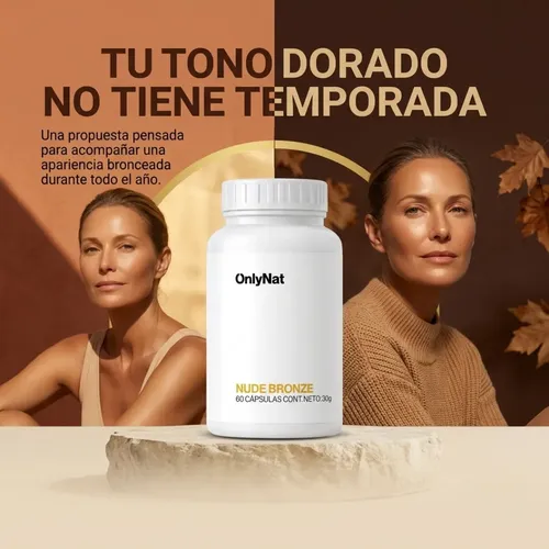 Capsulas Autobronceantes Onlynat 180u Glow Anual Pack X3