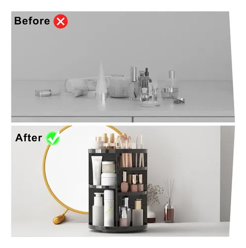 Caja Giratoria Organizadora De Maquillaje Y Cosméticos