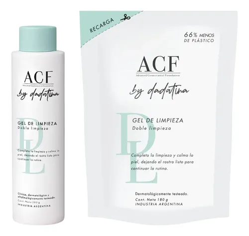 Acf By Dadatina Gel De Limpieza Doble Limpieza+ Refill 200gr