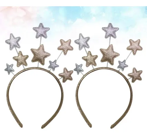 2 Diademas Para Niños Con Forma De Estrella De Pelo S