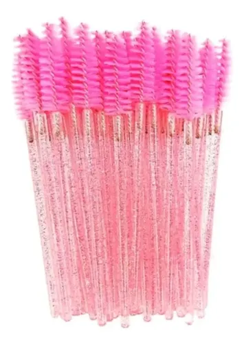 Cepillo Para Maquillaje De Pestañas X 12 Un Mango Color