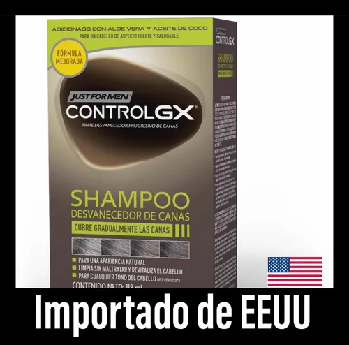 Pack Tintura En Shampoo Just For Men Control Gx 3 Unidades
