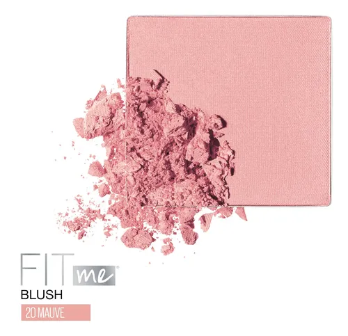 Colorete En Polvo Maybelline Fit Me, Malva, Ligero Y Durader