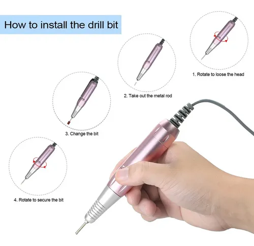 Lima Profesional Para Uñas, Rotatorio, Para Arte Y Manicura