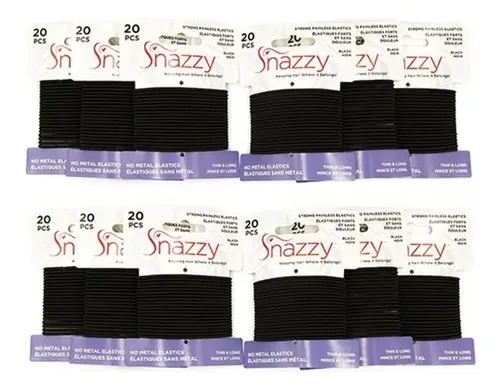 Cintas Para El Pelo Elegantes, Finas Y Largas, Negras, 240 U