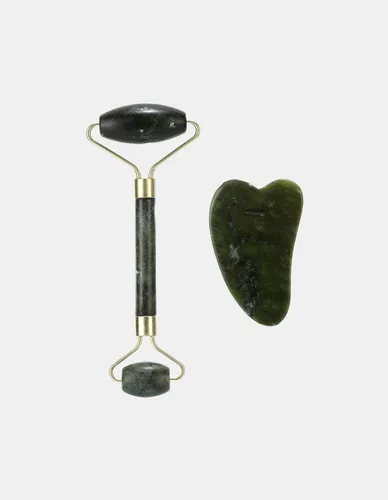 Masajeadores Gua Sha Y Roller Facial Piedra