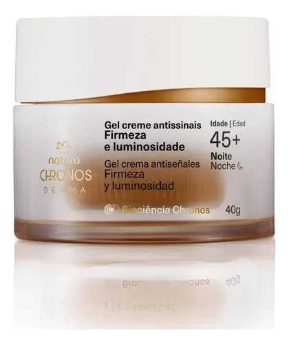 Gel Crema Antiseñales 45+ Noche Chronos Derma 40 G Natura