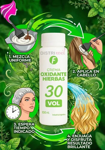 Pack Crema Oxidante Frilayp 30 Vol X100ml X 24/uni Tono 3/0
