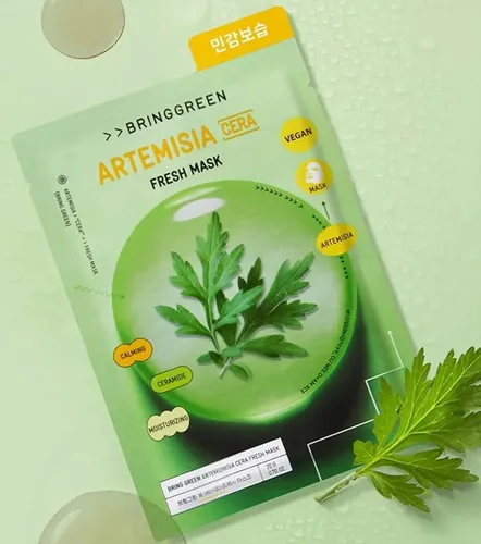 Mascarilla Facial Bringgreen Artemisia Ceramidas 1 Unidad