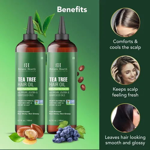 Aceite Capilar Botanic Hearth Tea Tree 2 Unidades 396ml