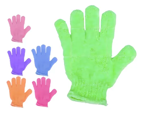 Guante Exfoliante Corporal Iupi Shops Nylon Verde 1 Unidad