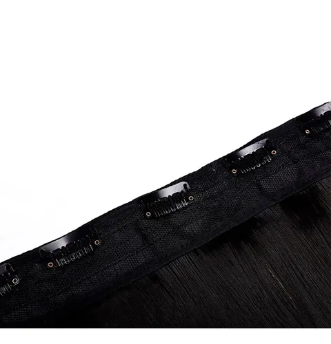 Extensión Cortina Pelo Colageno Natural Premium Lacia 65cm Color 6h613 Rubio Medio Con Mechas Platinadas